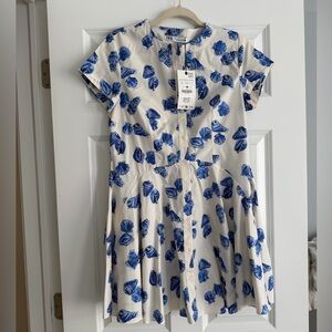 ZARA Poplin Printed Sun Dress
